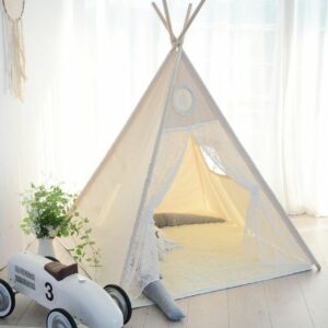 ALL 4 KIDS Allison Lace Kids Square Teepee Tent