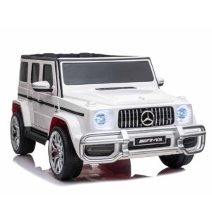 ALL 4 KIDS Licensed Double Seat Mercedes-Benz Kids Ride On Car G63 with RC- White