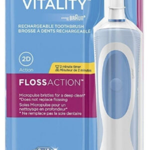 3 Pack - Oral-B Vitality FlossAction Rechargeable Battery Electric Toothbrush with Automatic Timer 1 ea