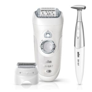 Braun Epilator Silk-epil 7 Wet Dry Gift Pack 6 Caps Bikini Trimmer
