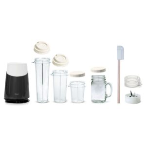Tribest Mason Jar Ready Personal Blender II Set with Mug in Grey