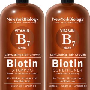 Biotin Shampoo and Conditioner Set for Hair Growth and Thinning Hair – Thickening Formula for Hair Loss Treatment – For Men & Women – Anti Dandruff - 16.9 fl Oz