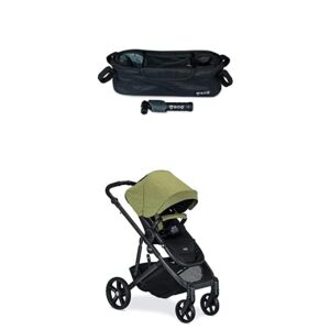 BOB Gear Deluxe Handlebar Console with Tire Pump for Single Jogging Strollers, Black & Britax B-Ready G3 Stroller, Pistachio