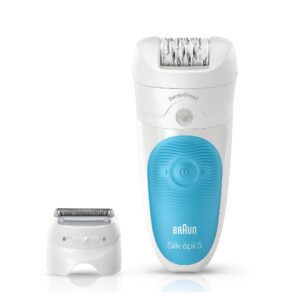 Braun Epilator Silk-epil 5 5-890 Wet Dry with 4 Caps Pouch