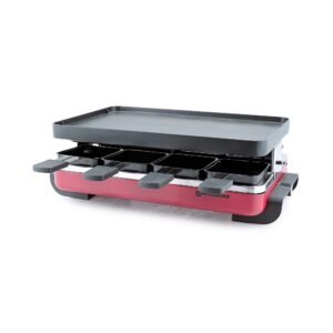 Swissmar 8-Person Classic Raclette Grill with Reversible Plate in Red