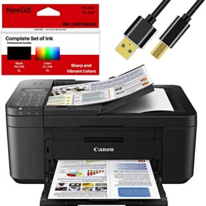 Canon Wireless Pixma TR-Series Inkjet All-in-one Printer with Scanner, Copier, Mobile Printing and Google Cloud + Bonus Set of Ink