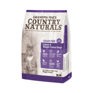 Grandma Mae's Country Naturals Grain Free Indoor & Weight Control Dry Cat Food - Chicken(12 LBS)(2 pack)